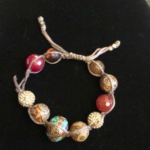 Beaded bracelet. Unique stone/beads.